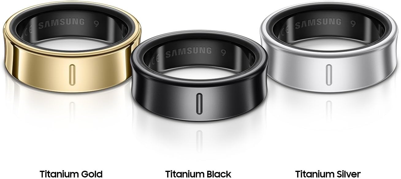 SAMSUNG Galaxy Ring, AI Smart Ring, Size First w/Sizing Kit, No App Subscription, Fitness Monitor, Sleep Tracker, Up to 7-Day Battery, Size 8, Titanium Silver [US Version, 1Yr Manufacturer Warranty]