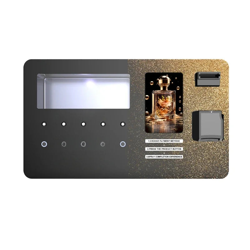 Newest Design Table Top Mini Automatic Smart Perfume Spraying Vending Machine Freestanding
