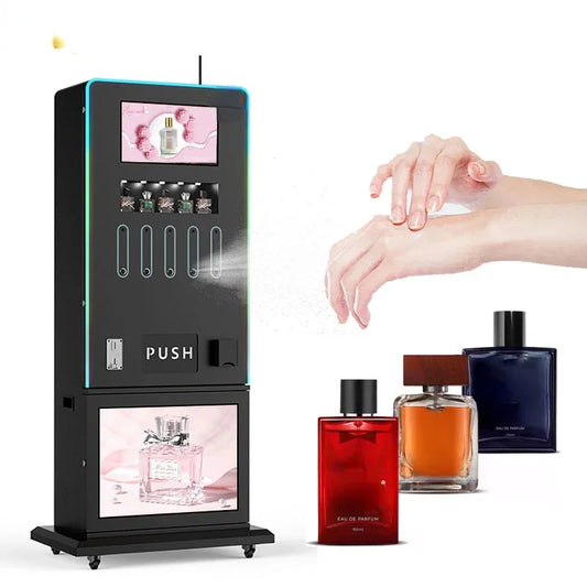 Beauty perfume vending machine that supports large-capacity vertical perfume spraying vending machine